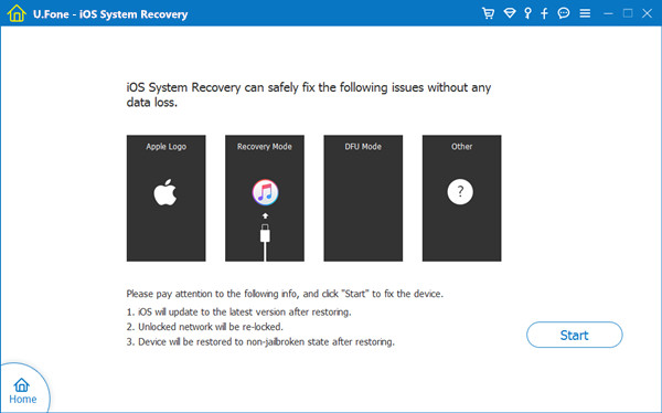 use ios system recovery tool to fix ios 11 in recovery mode
