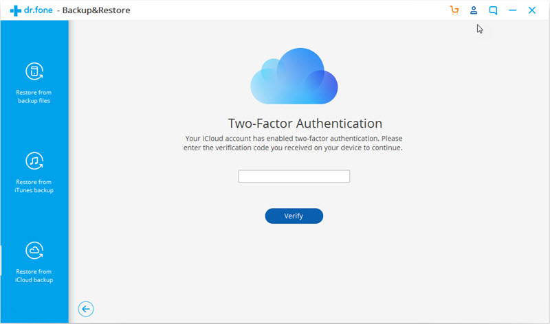 enter two factor authentication code