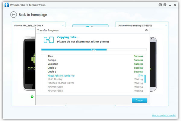 transfer samsung data to sony