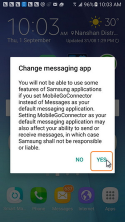 change messaging app