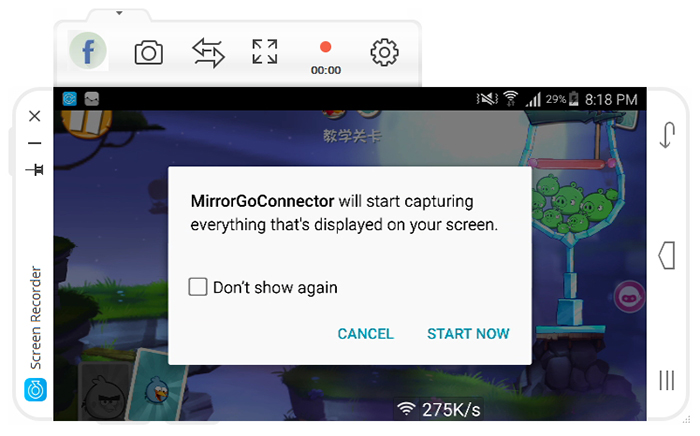 android recorder start recording