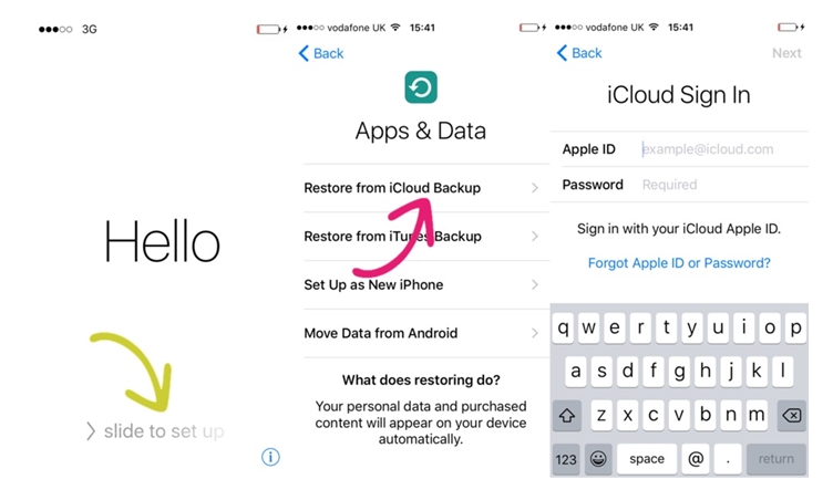 restore deleted iphone x data icloud
