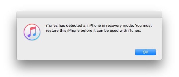 itunes restore iPhone