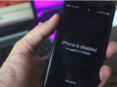 unlock disabled iphone