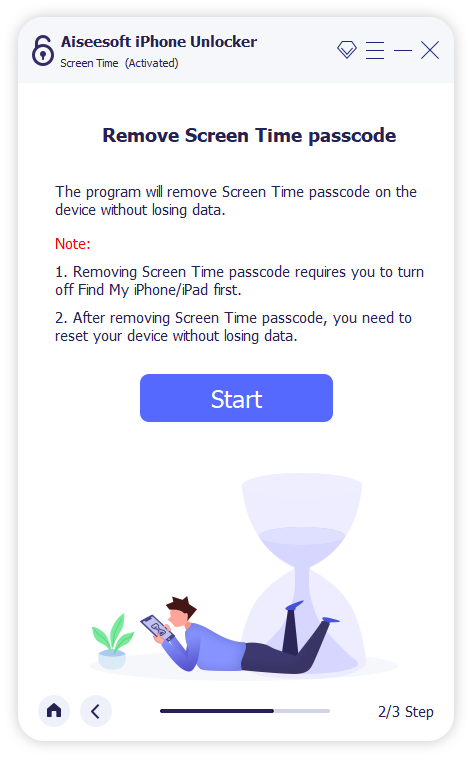 start to remove apple id
