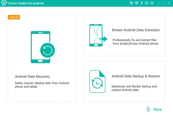 Android Data Recovery домашняя страница