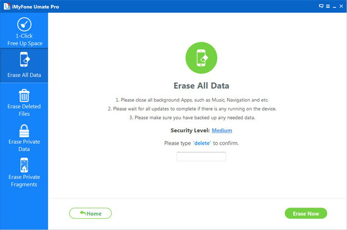 erase all data from iPhone