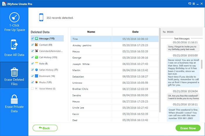 delete contacts from iPhone
