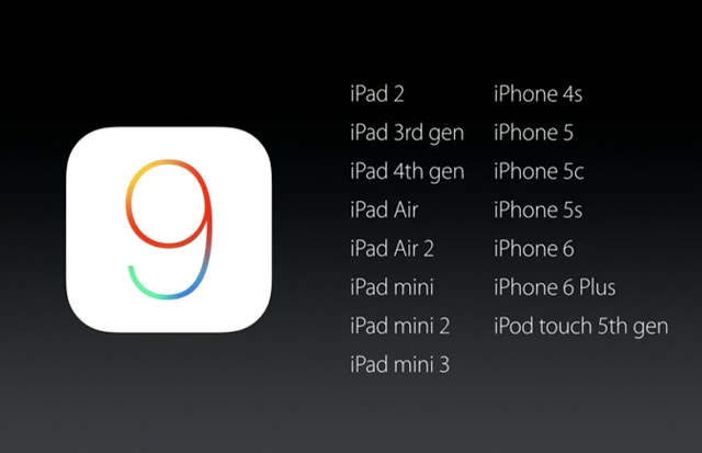 iPhone、iPad、iPodにiOS 9をインストールする