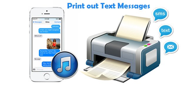 imprimer des messages texte iPhone