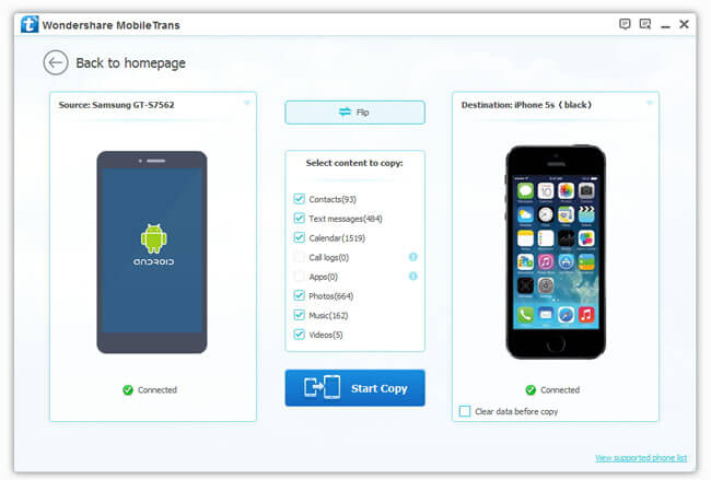 Transfiere datos de HTC a iPhone 6s