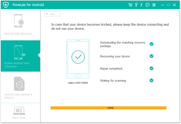 scanning data from android phone