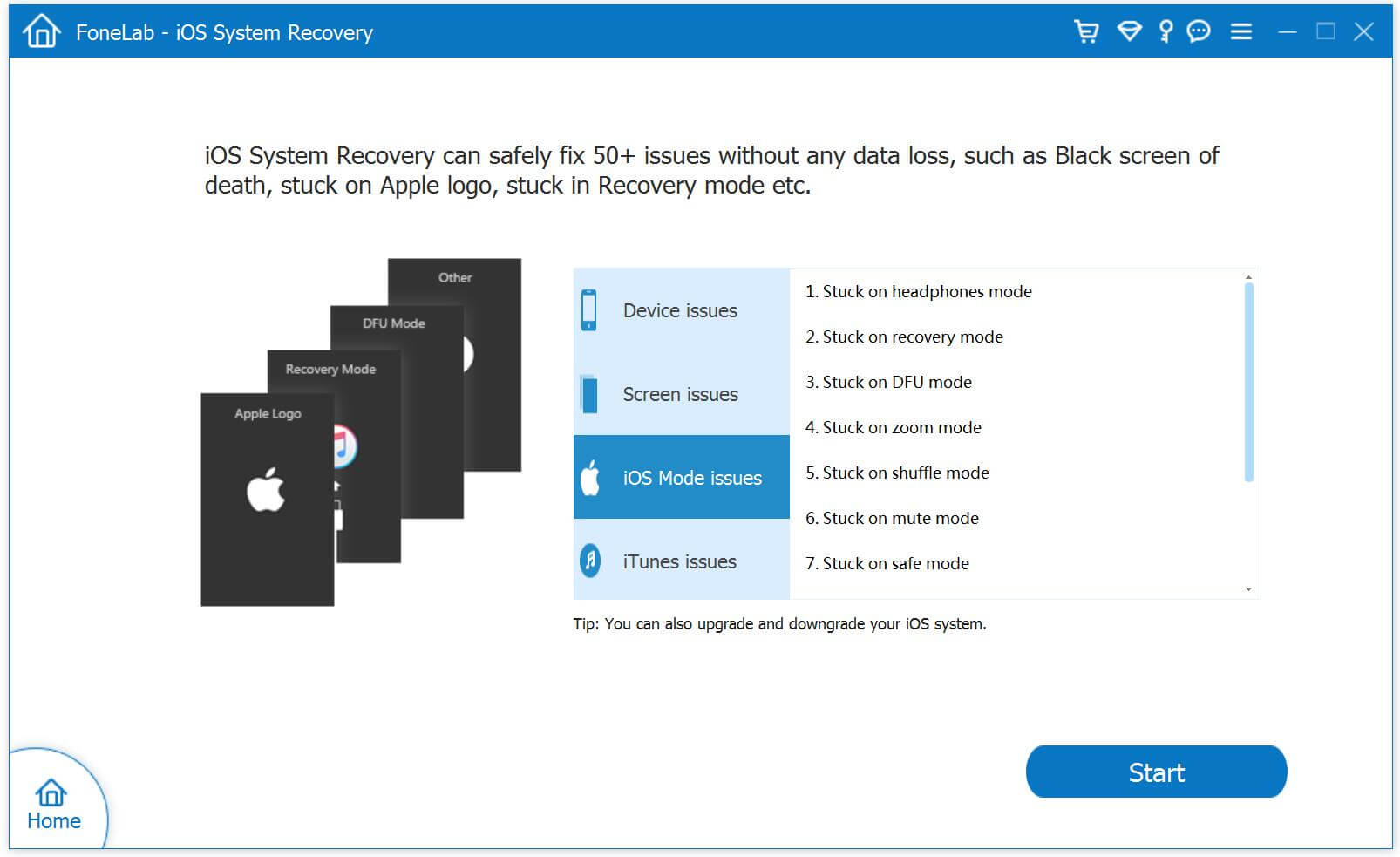 fix iPhone stuck in recovery mode