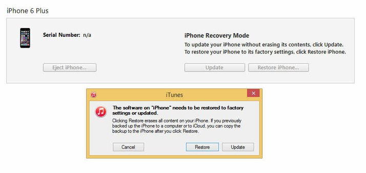 get iPhone out of recovery mode