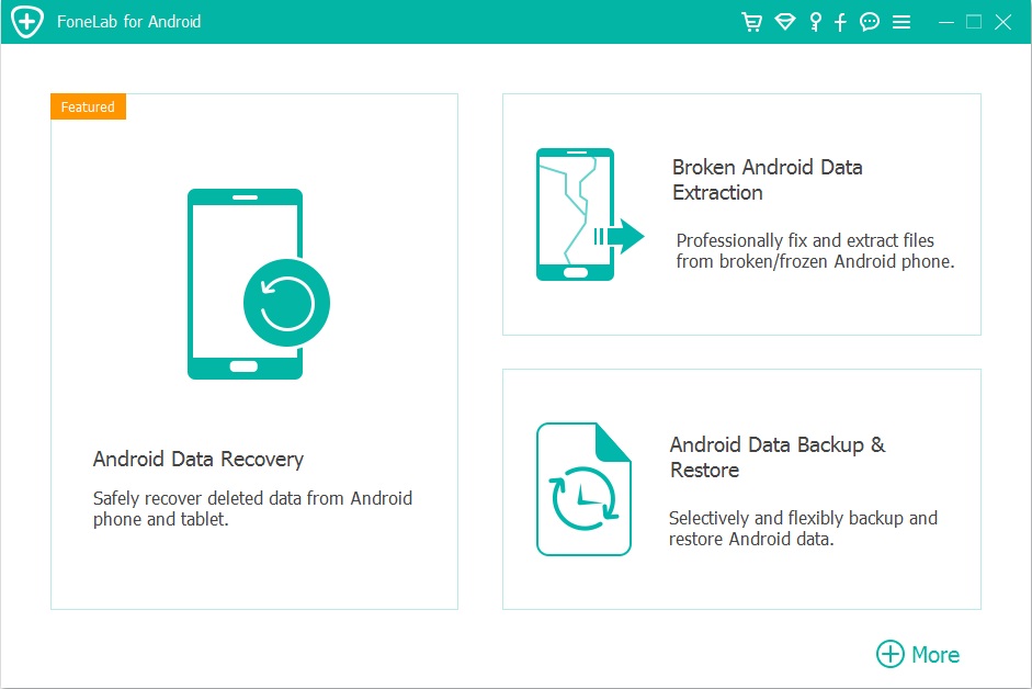 ejecutar U.Fone Android Data Recovery