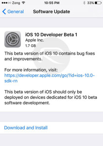 iOS-10-beta-1-dev