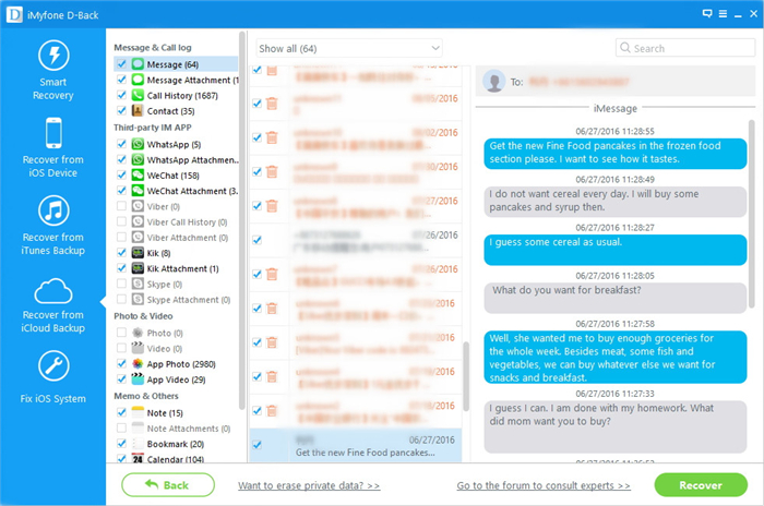 recover text messages from icloud backup