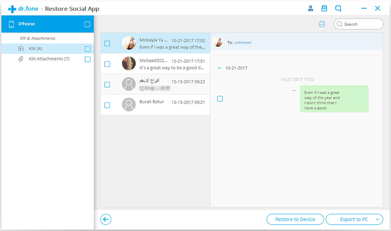 restore kik backup to ios