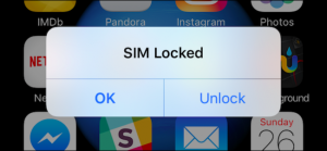 SIMカードがロックされています