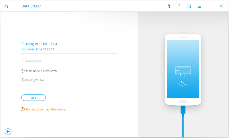 Android-данных стирающего стирании-Samsung-смс