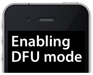 enable DFU mode