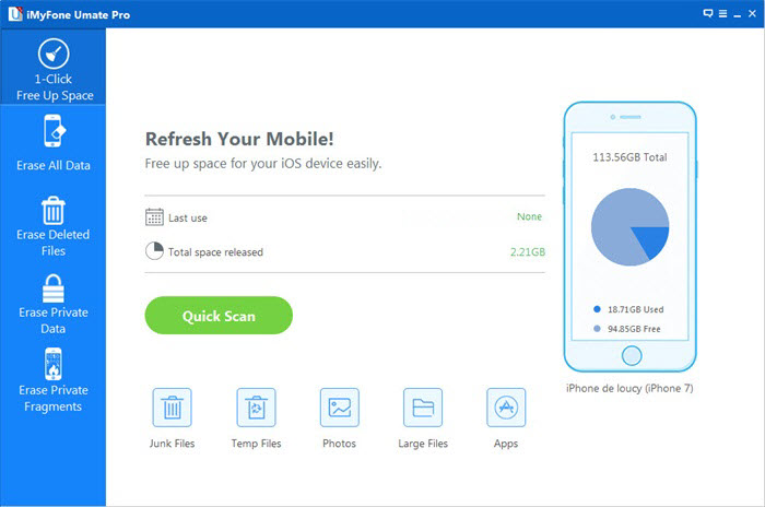 1 click cleanup WhatsApp app