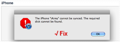 iphone не может быть синхронизирован с iTunes