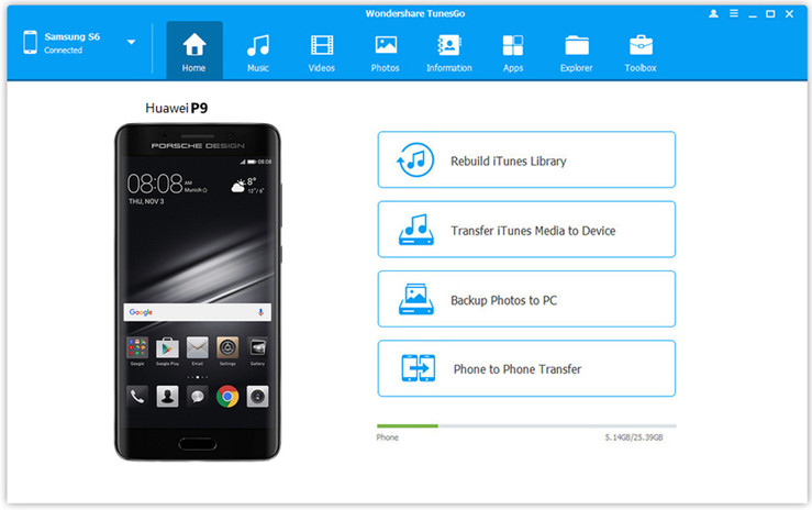 root huawei p9 on computer