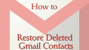 recover gmail contact android