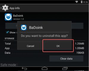 remove malicious app