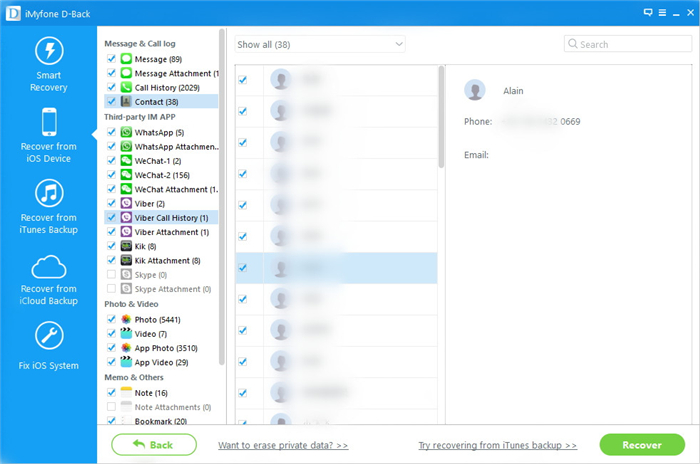 export contacts from iphone