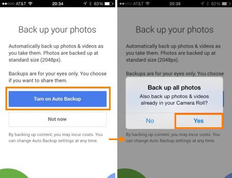 transfer photo to s8 google