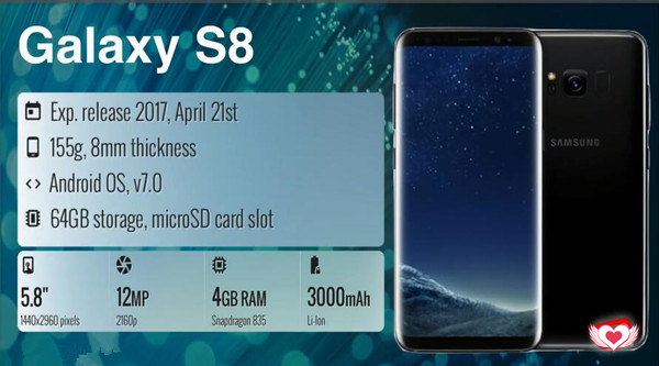 galaxy s8-Top 10 SmartPhone 2017