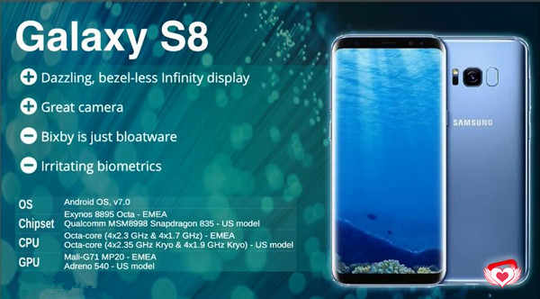 galaxy s8-Top 10 SmartPhone 2017