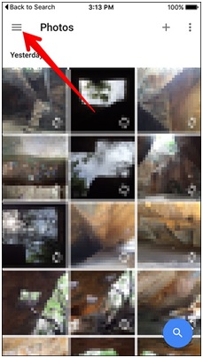 launch the google photo app