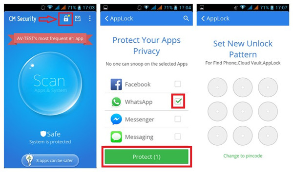 add password in WhatsApp