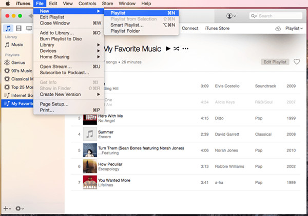 importer de la musique sur iTunes