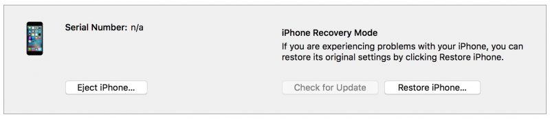 iphone recovery mode восстановить iPhone