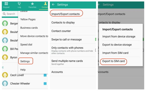 import contacts to another sim