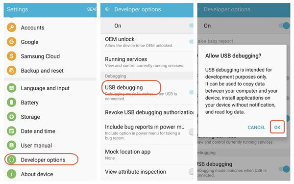activer le débogage usb du téléphone OnePlus avec Android 6.0