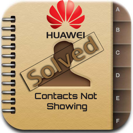 contacts huawei manquant résolu