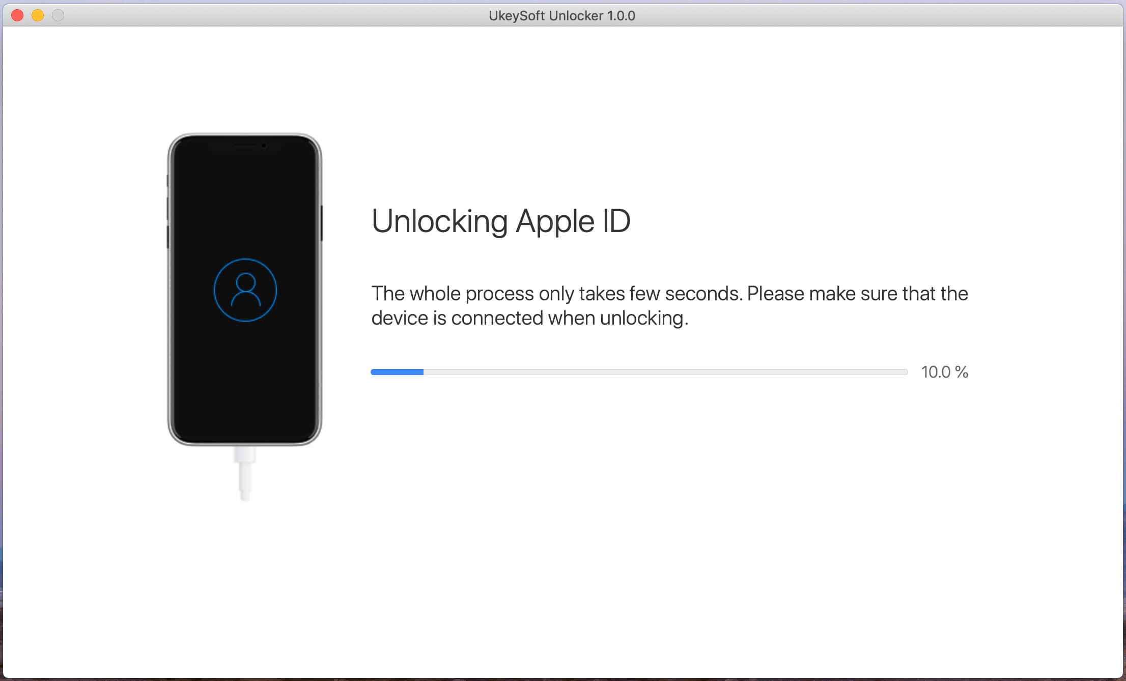 start to unlock Apple ID