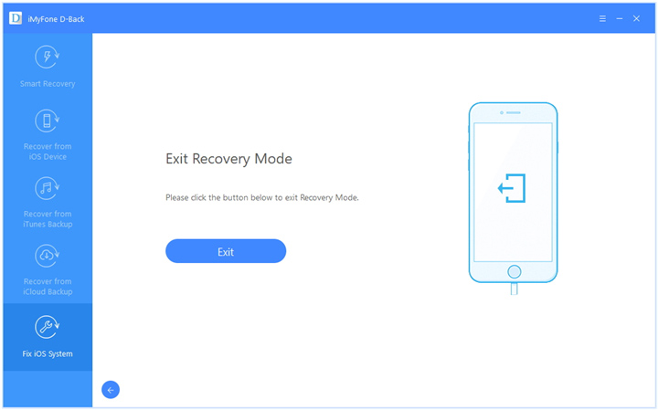 exit recovery mode home page