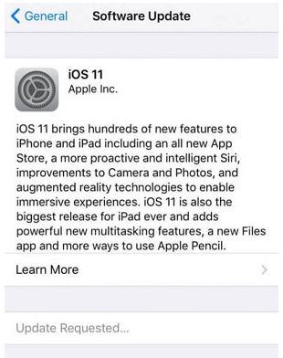 ios update requested