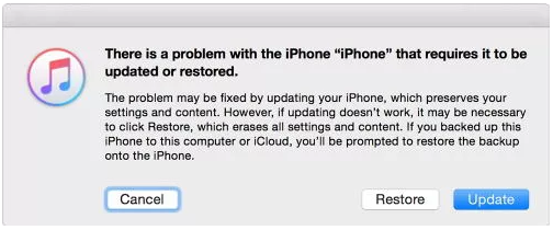 restaurar el iPhone en modo de recuperación