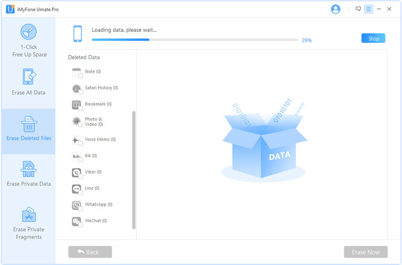erase deleted files option