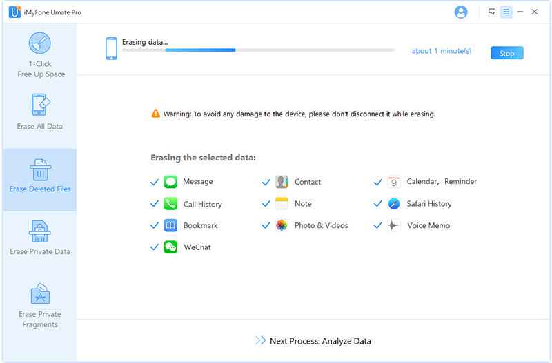 erase deleted data on iphone xs