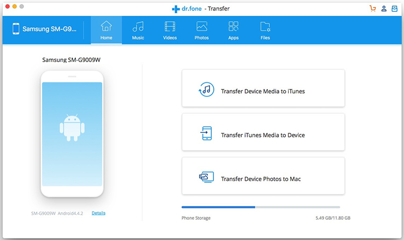 iTunes Music para Android Transfer