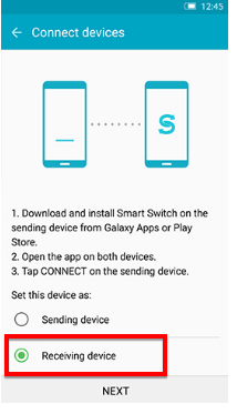 Передача данных из-Samsung к Samsung