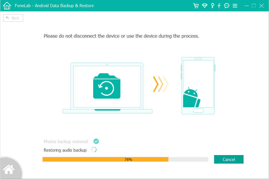 restore data from backup to Huawei Mate X